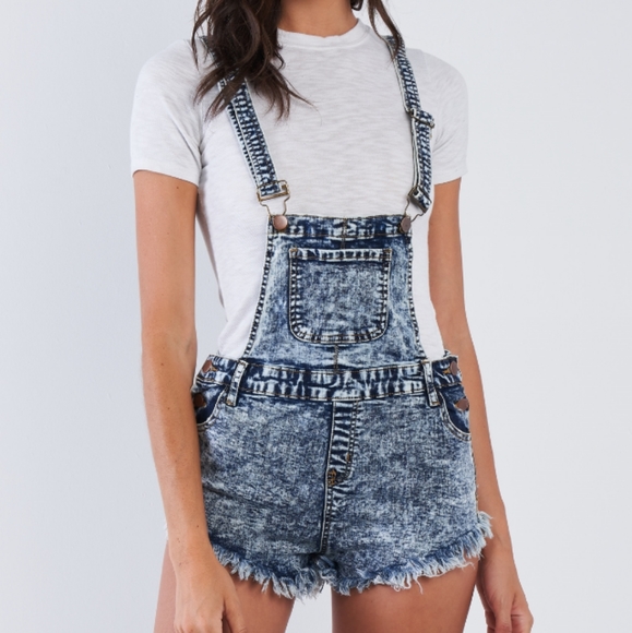 💞Fringed Mini Overalls - Picture 4 of 14